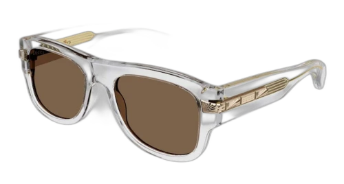 Gucci Square Frame Sunglasses Shiny Crystal/Brown (GG1517S-004-FR)