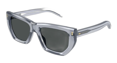 Gucci Square Frame Sunglasses Crystal Grey/Grey (GG1520S-004-FR)