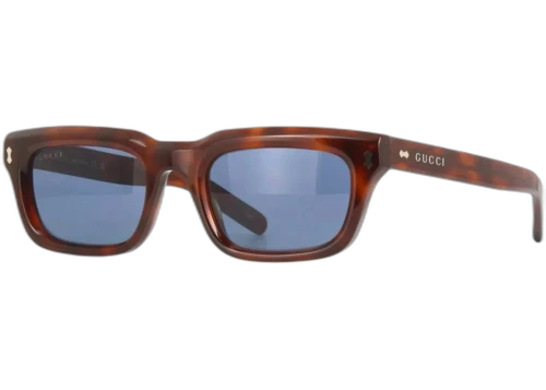 Gucci Rectangle Sunglasses Havana Blue (GG1524S-002-51)