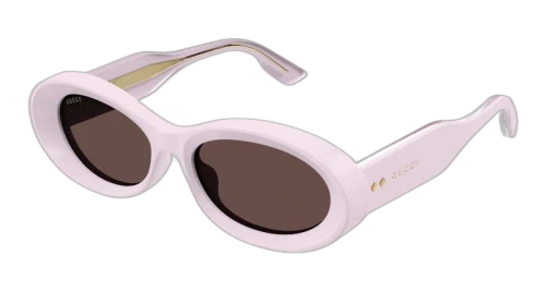 Gucci Oval Frame Sunglasses Light Pink/Brown (GG1527S-003-FR)