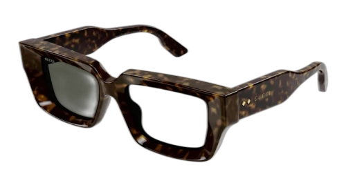 Gucci Tortoise Square Frame Sunglasses Havana/Green (GG1529S-002-FR)