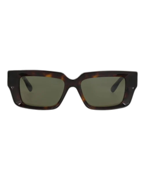 Gucci Square-Frame Recycled Acetate Sunglasses Havana Havana Green (GG1529S-30014809-002)