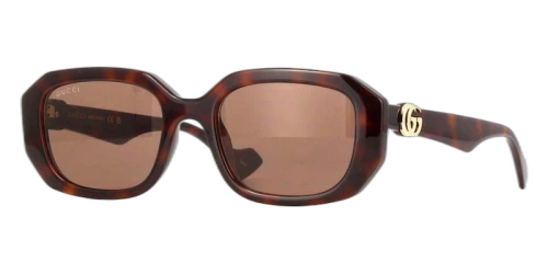 Gucci Tortoise Square Frame Sunglasses Dark Havana/Brown (GG1535S-002-FR)