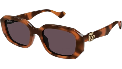 Gucci GG Generation Rectangle Sunglasses Orange/Violet (GG1535S-005)