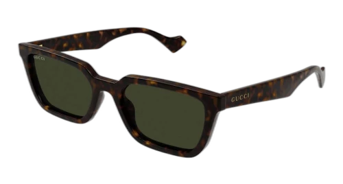 Gucci Tortoise Square Frame Sunglasses Havana/Green (GG1539S-002-FR)