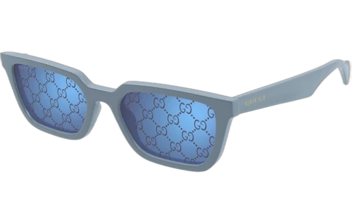Gucci Square Logo Frame Sunglasses Light Blue/Purple (GG1539S-003-55)