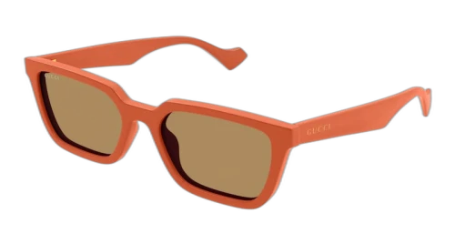 Gucci Square Frame Sunglasses Orange/Brown (GG1539S-004-FR)
