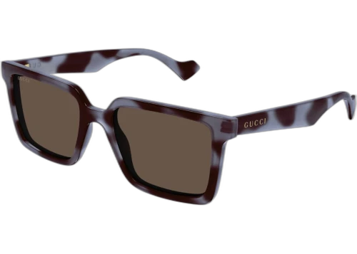 Gucci Square Sunglasses Grey/Brown (GG1540S-005)