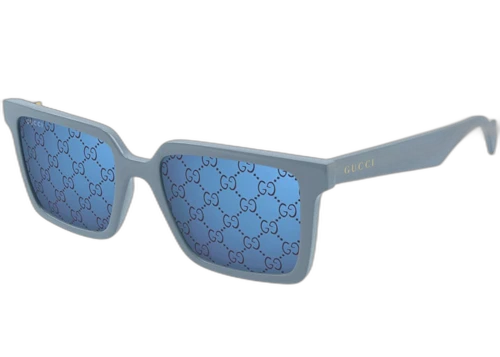 Gucci Square Sunglasses Shiny Light Blue (GG1540S 003)