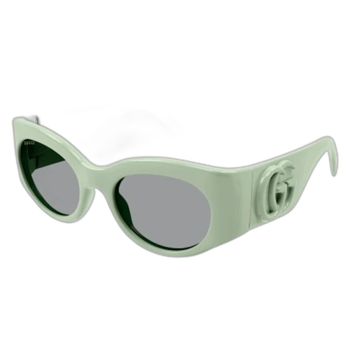 Gucci Oval Sunglasses Green/Grey (GG1544S-003)