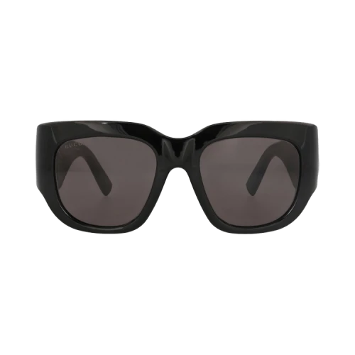Gucci Square-Frame Injection Sunglasses 'Black Black Grey'