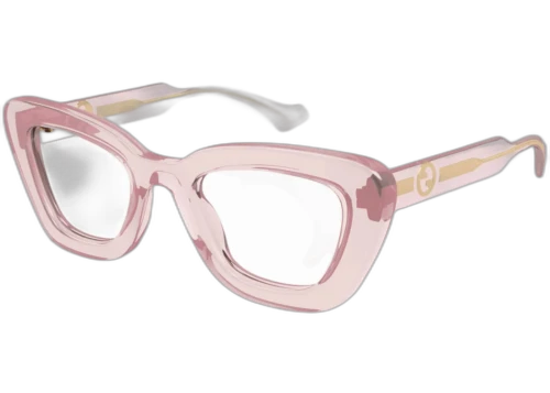 Gucci Cat Eye Eyeglasses Transparent Nude Orange (GG1555O 003)