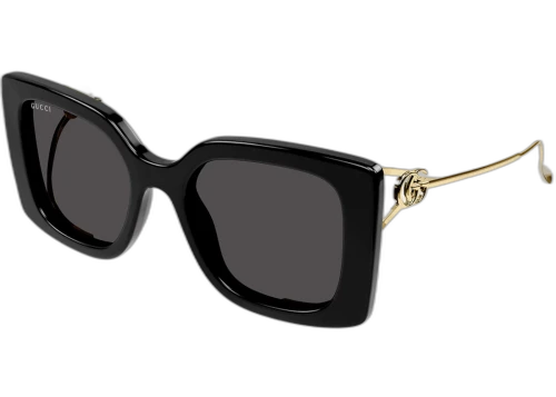 Gucci Square Sunglasses Black Gold (GG1567SA-001-54)