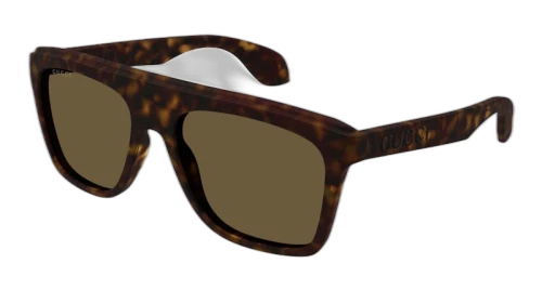 Gucci Tortoise Square Frame Sunglasses Havana/Brown (GG1570S-002-FR)