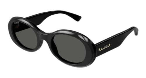 Gucci Round Frame Sunglasses Black/Grey (GG1587S-001-FR)