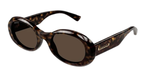 Gucci Tortoise Round Frame Sunglasses Havana/Brown (GG1587S-002-FR)