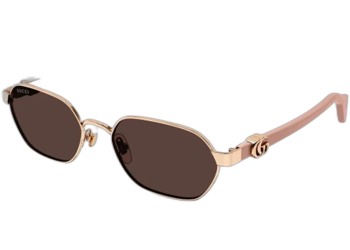 Gucci Round Sunglasses Gold Pink Violet (GG1593S-003-FR)