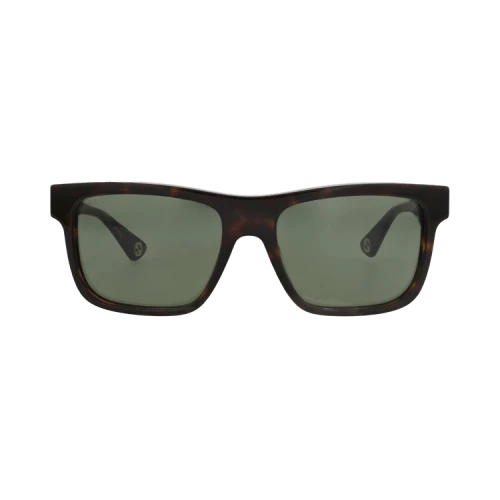 Gucci Square-Frame Recycled Acetate Sunglasses 'Havana Havana Green'