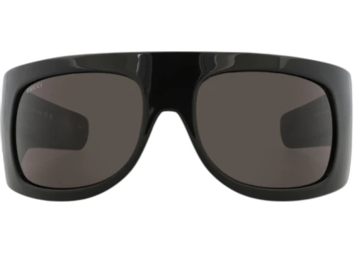 Gucci Shield-Frame Injection Sunglasses Black Black Grey (GG1633S-30014925-004)