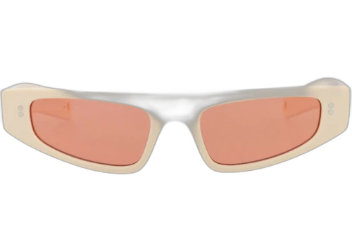 Gucci Cat Eye-Frame Recycled Acetate Sunglasses Ivory/Ivory/Red (GG1634S-30014927-005)