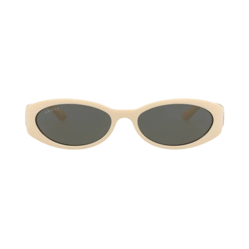 Gucci Round-Frame Injection Sunglasses 'Ivory Ivory Grey'