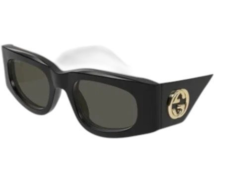 Gucci Rectangle Sunglasses Black Grey (GG1664S-001-51)