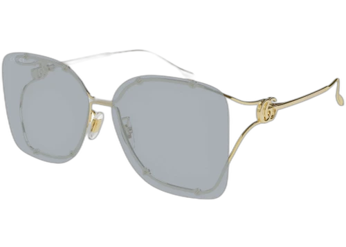 Gucci Square Sunglasses Gold Grey (GG1713SA-001-60)