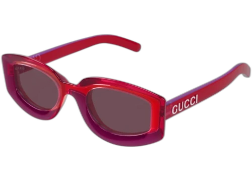 Gucci Rectangle Sunglasses Red Violet (GG1719S-004-51)