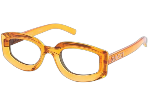 Gucci Rectangle Sunglasses Orange Grey (GG1719S-005-51)