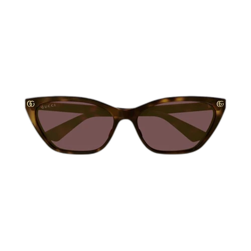 Gucci Cat Eye Sunglasses 'Shiny Medium Havana'