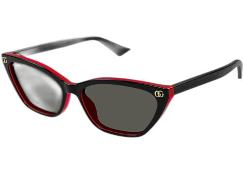 Gucci Cat Eye Sunglasses Shiny Black/Red (GG1815S 003)
