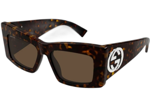 Gucci Butterfly Sunglasses Shiny Dark Havana Brown (GG1842S-002-53)