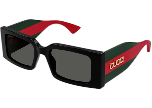 Gucci Rectangle Sunglasses Black Grey (GG1860S-001-52)