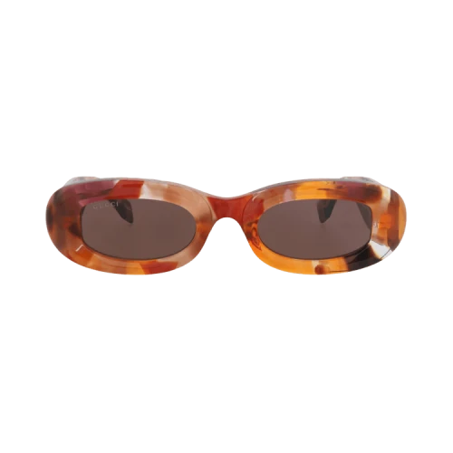 Gucci Round-Frame Recycled Acetate Sunglasses 'Havana Havana Brown'