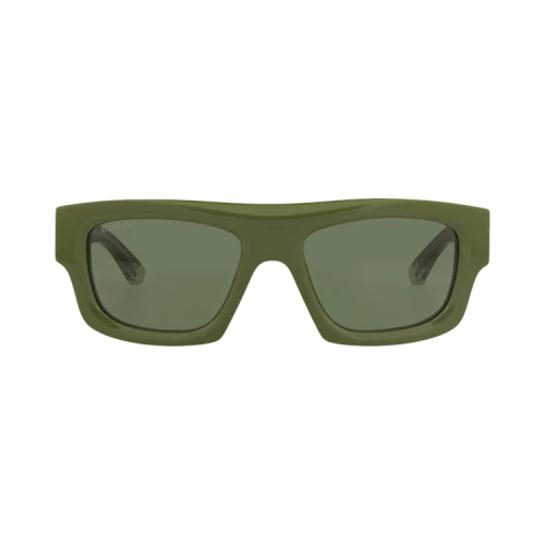 Gucci Square-Frame Recycled Acetate Sunglasses 'Green Green Green'