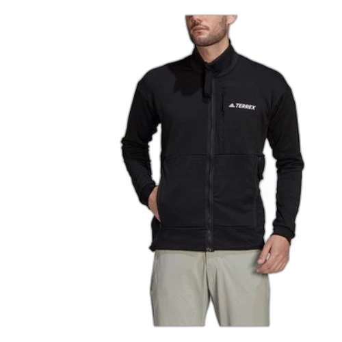 adidas Terrex Outdoor Sports Stand Collar Jacket Black