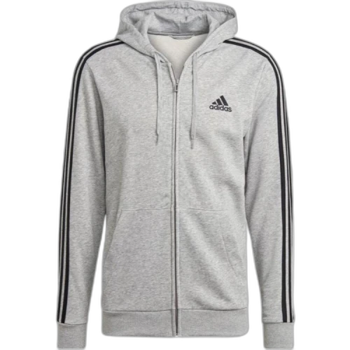 Adidas Free Shipping With AdiClub Essentials French Terry 3 Stripes Full Zip Hoodie