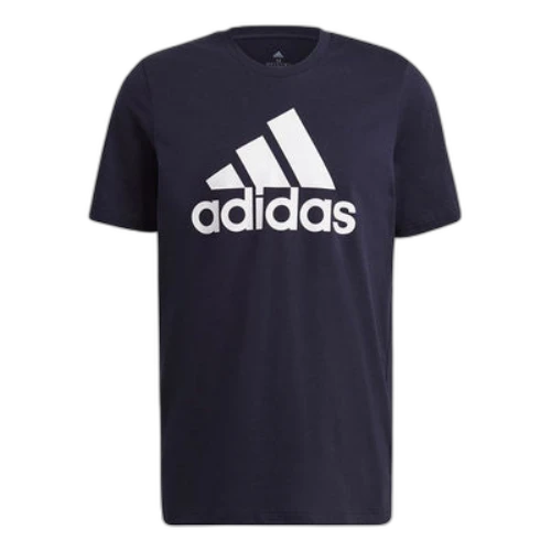 adidas M Bl Sj T Logo Printing Sports Round Neck Short Sleeve Blue