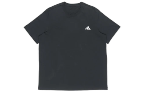 adidas M Sl Sj T Logo Sports Round Neck Short Sleeve Black
