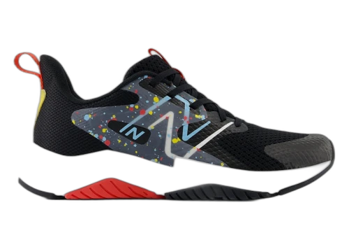 New Balance Rave Run v2 Black Blast Red Team Sky Blue (GS)
