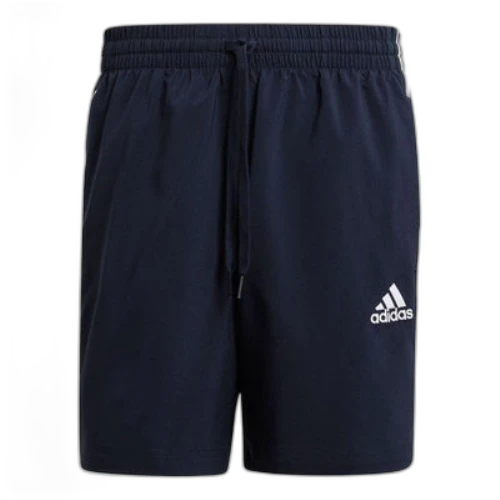 adidas Aeroready Essentials Embroidered Side Stripe Straight Sports Shorts Blue