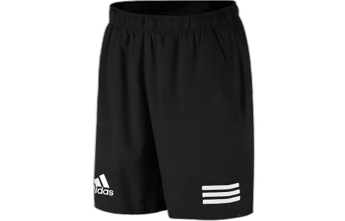 adidas MENS Club 3-stripes Tennis Short Black