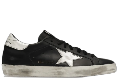Golden Goose Super-Star Black White Leather