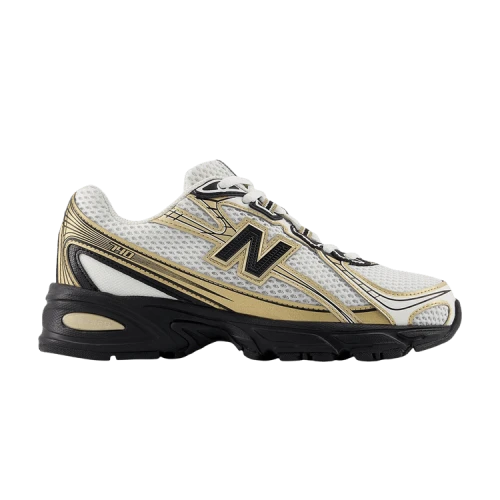 New Balance 740 Big Kid 'Sea Salt Black Gold Metallic'