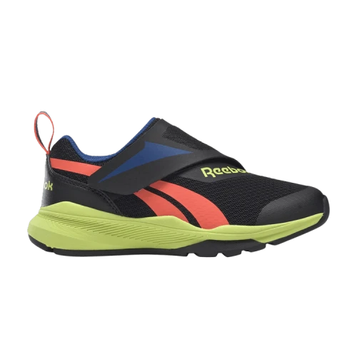 Reebok Equal Fit Little Kid 'Black Solar Acid Yellow'