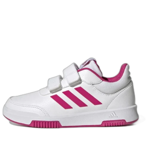 (GS) adidas Tensaur Hook and Loop 'White Team Real Magenta'
