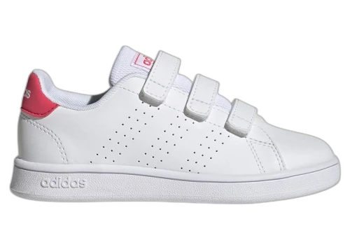 adidas Advantage Court Lifestyle Cloud White Real Pink Core Black (PS)
