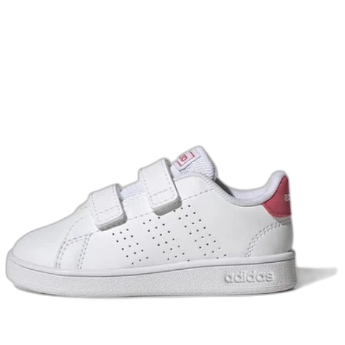 (TD) adidas Advantage Court Two Hook-and-Loop 'White Real Pink'