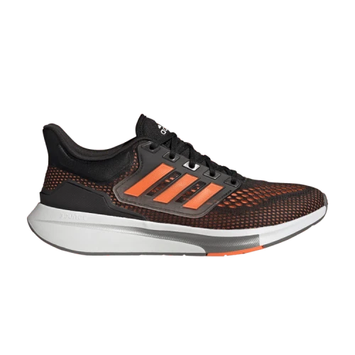 adidas EQ21 Run Core Black Solar Orange Iron Metallic