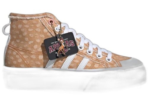 adidas Nizza Platform Mid Disney Cloud White Legacy Burgundy Off White (Women's)